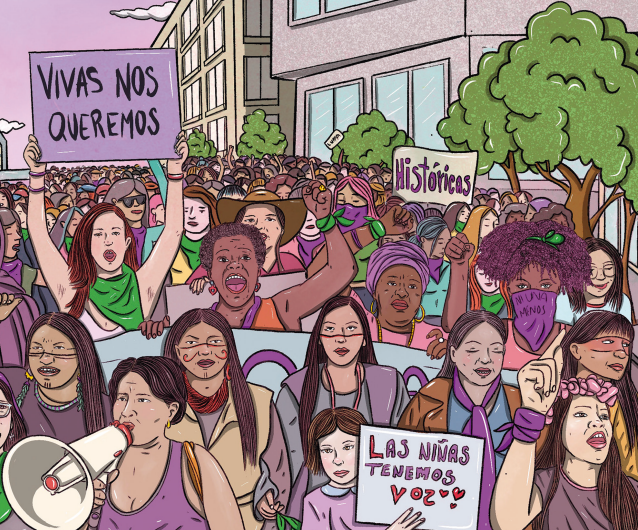 #JUNTASYREVUELTAS: Derechos de las mujeres y las niñas a la libertad de reunión, asociación y manifestación pacífica en Colombia- Sisma Mujer